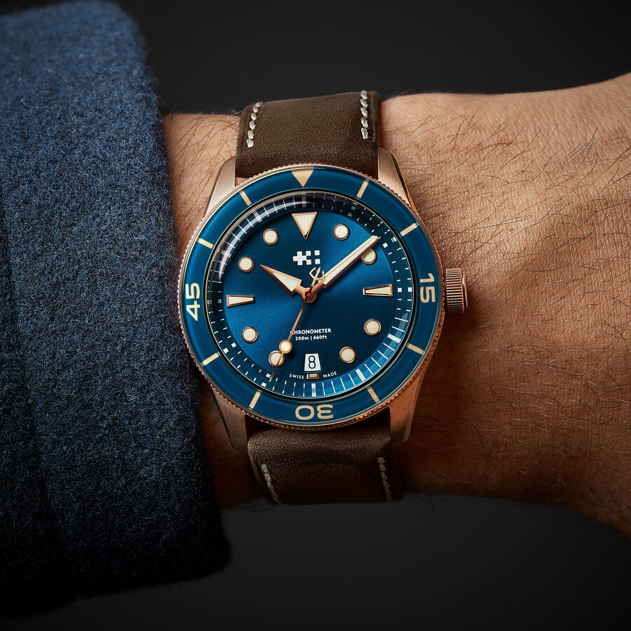 cuero de roble vintage christopher ward